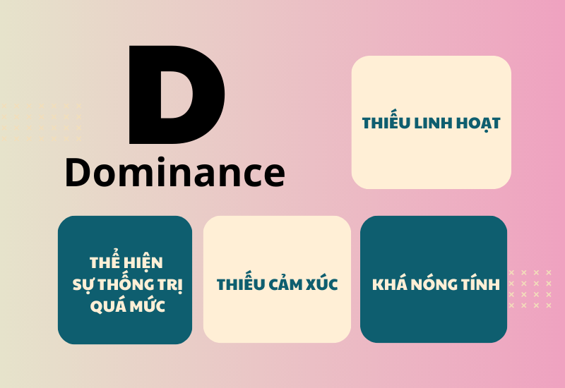 Những người nhóm D đôi khi trở nên nóng tính và thiếu linh hoạt Những người nhóm D đôi khi trở nên nóng tính và thiếu linh hoạt